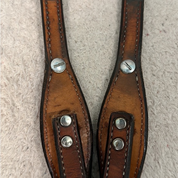 One Eared Western Headstall - light oil - Picture 4 of 6